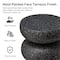 Glitzhome® 18" Multifunctional Faux Terrazzo Garden Stool